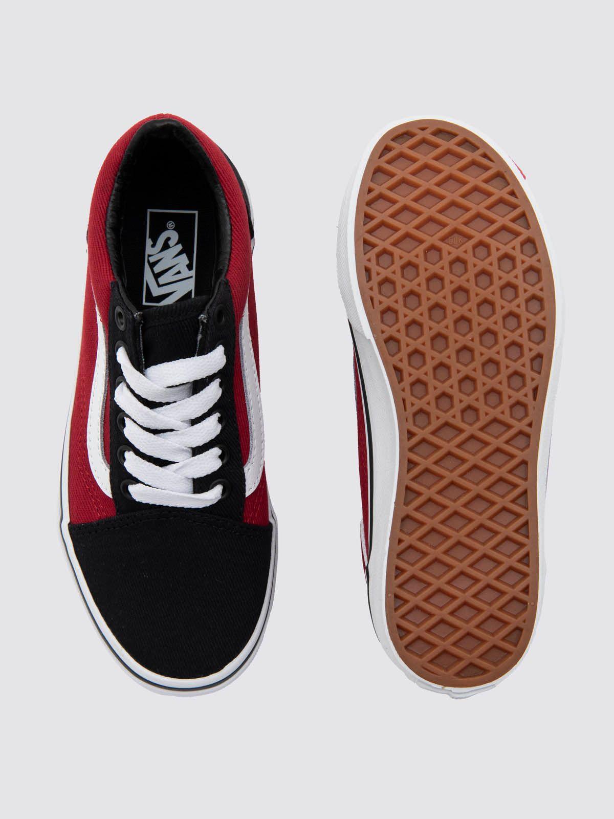 Zapatilla Niño Old Skool Negro Vans-4