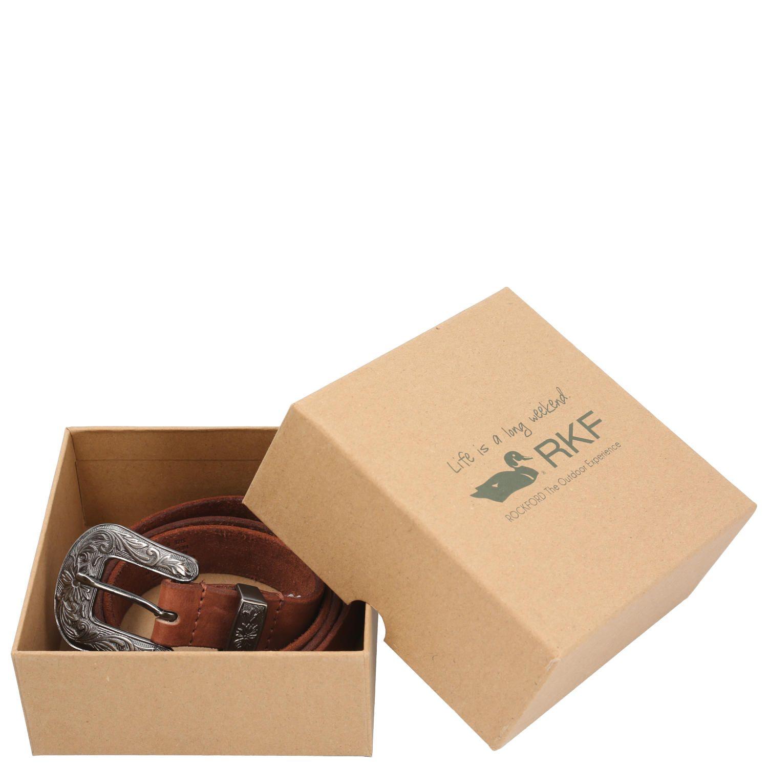 Cinturón Cuero Mujer RF Birdwing Café-3