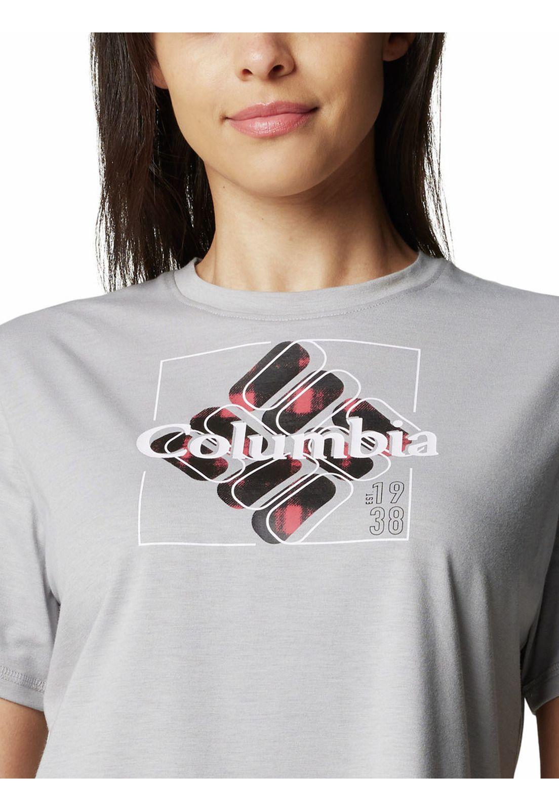 Polera Manga Corta Mujer Sun Trek Graphic Gris-3