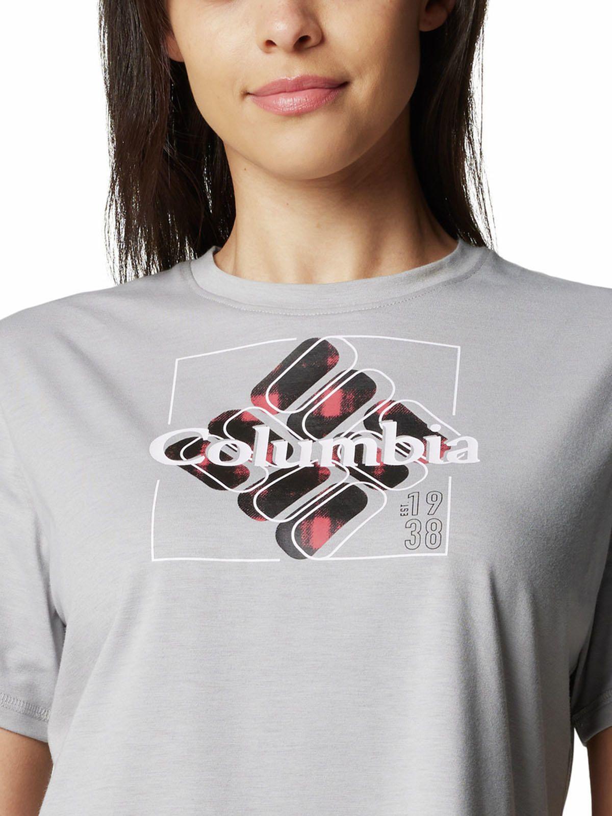 Polera Manga Corta Mujer Sun Trek Graphic Gris-3