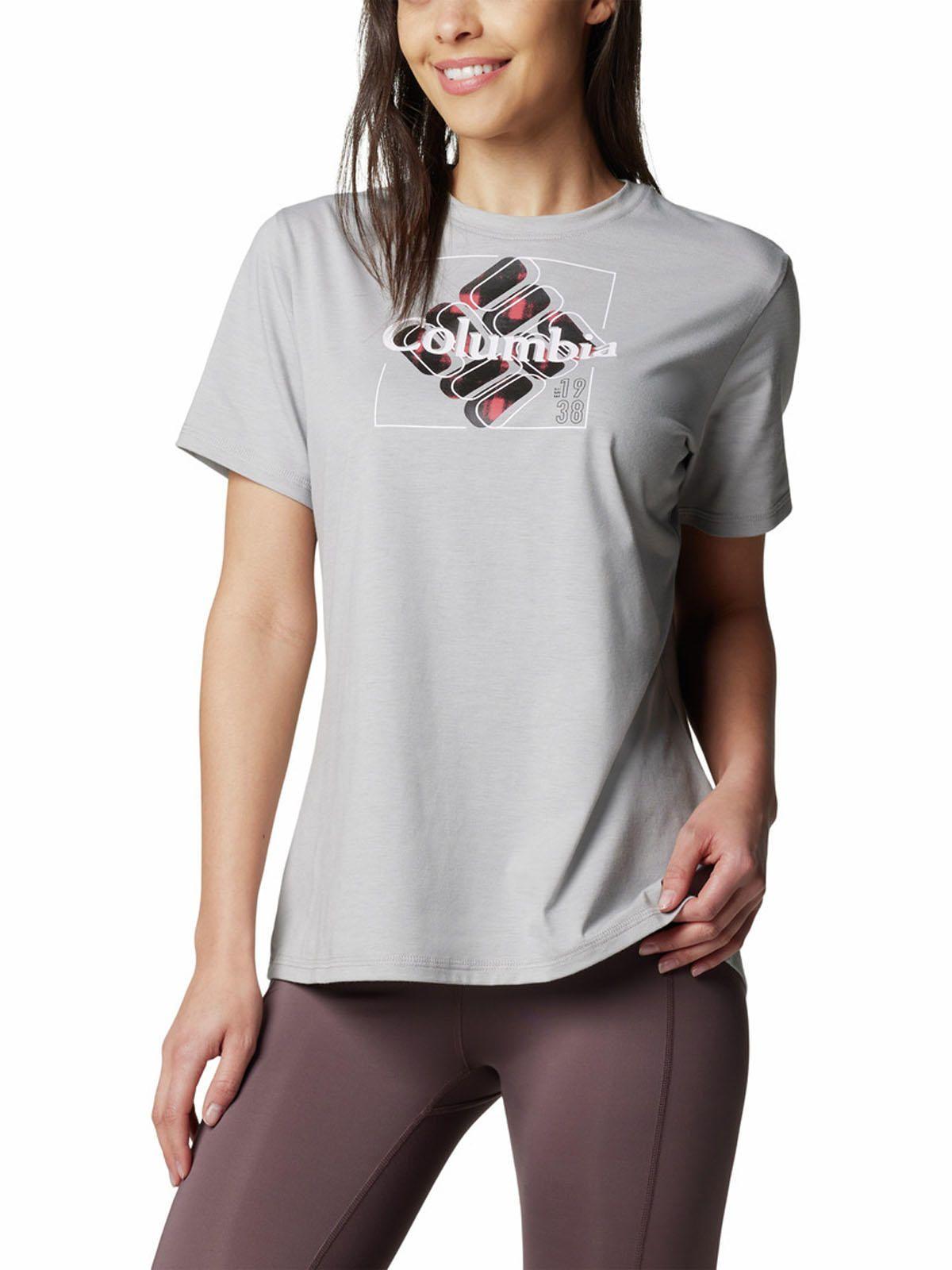 Polera Manga Corta Mujer Sun Trek Graphic Gris-4