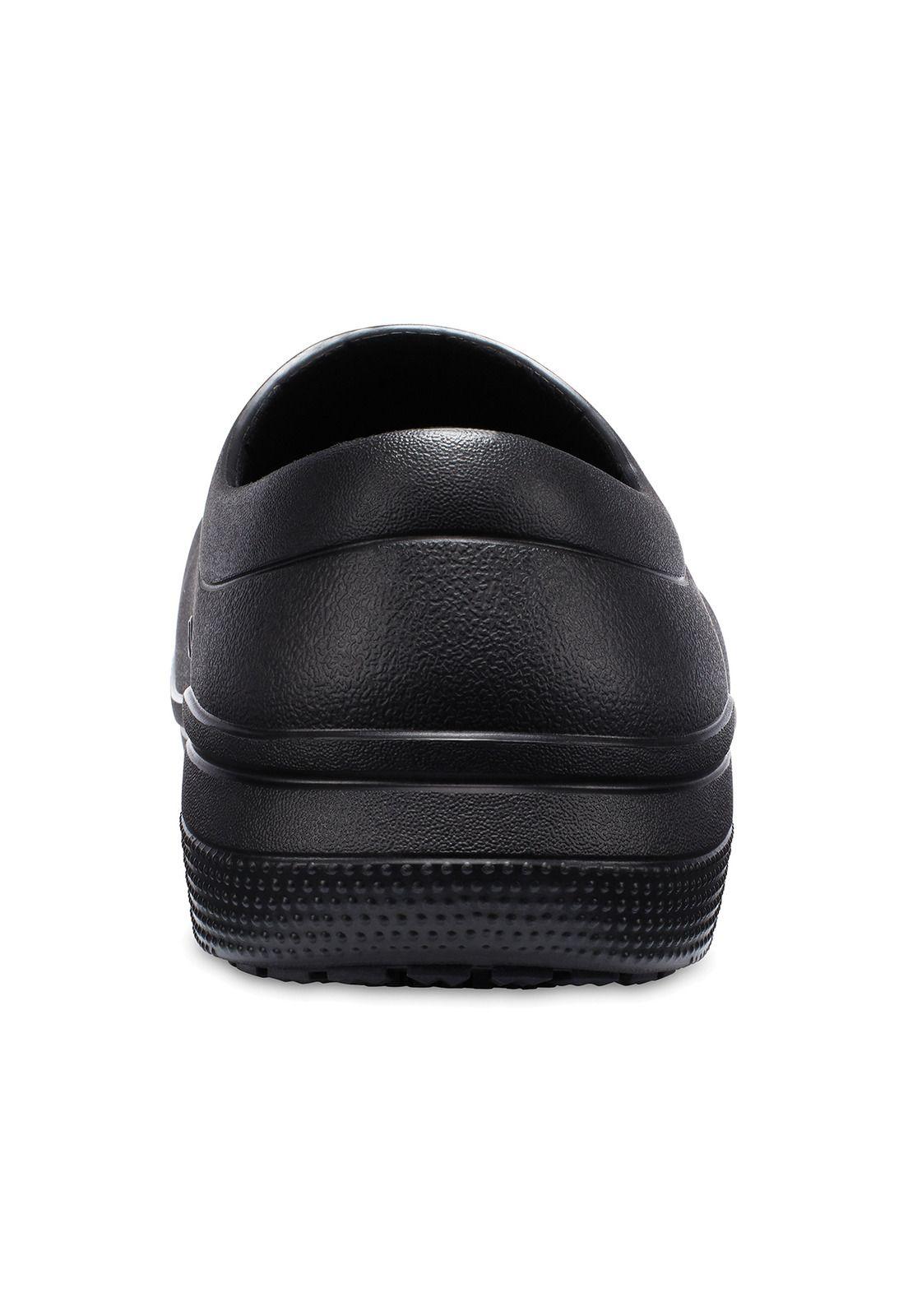 Zueco Crocs Hombre On The Clock Slip On Negro-6