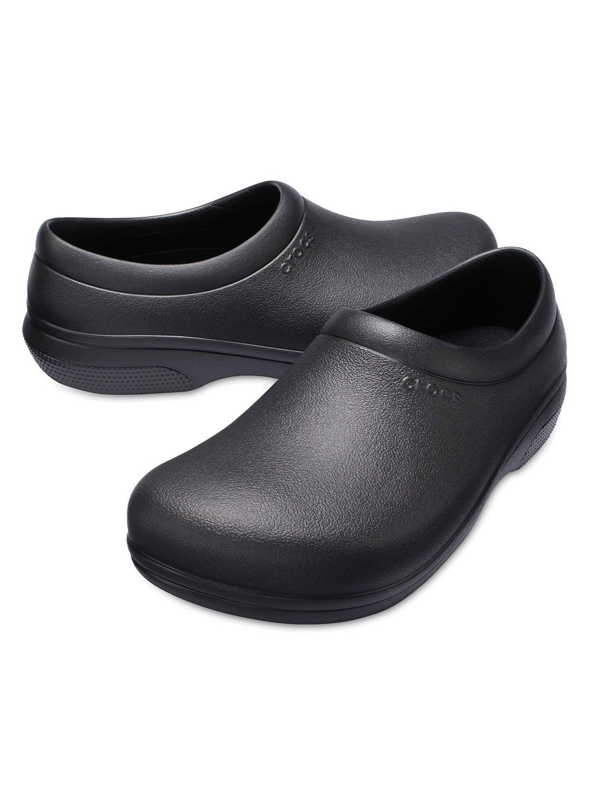 Zueco Crocs Hombre On The Clock Slip On Negro-1
