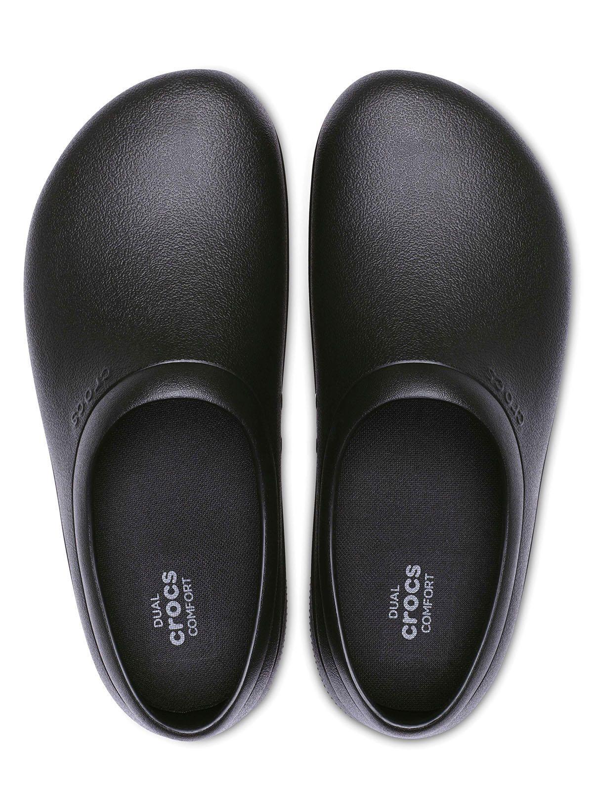 Zueco Crocs Hombre On The Clock Slip On Negro-3