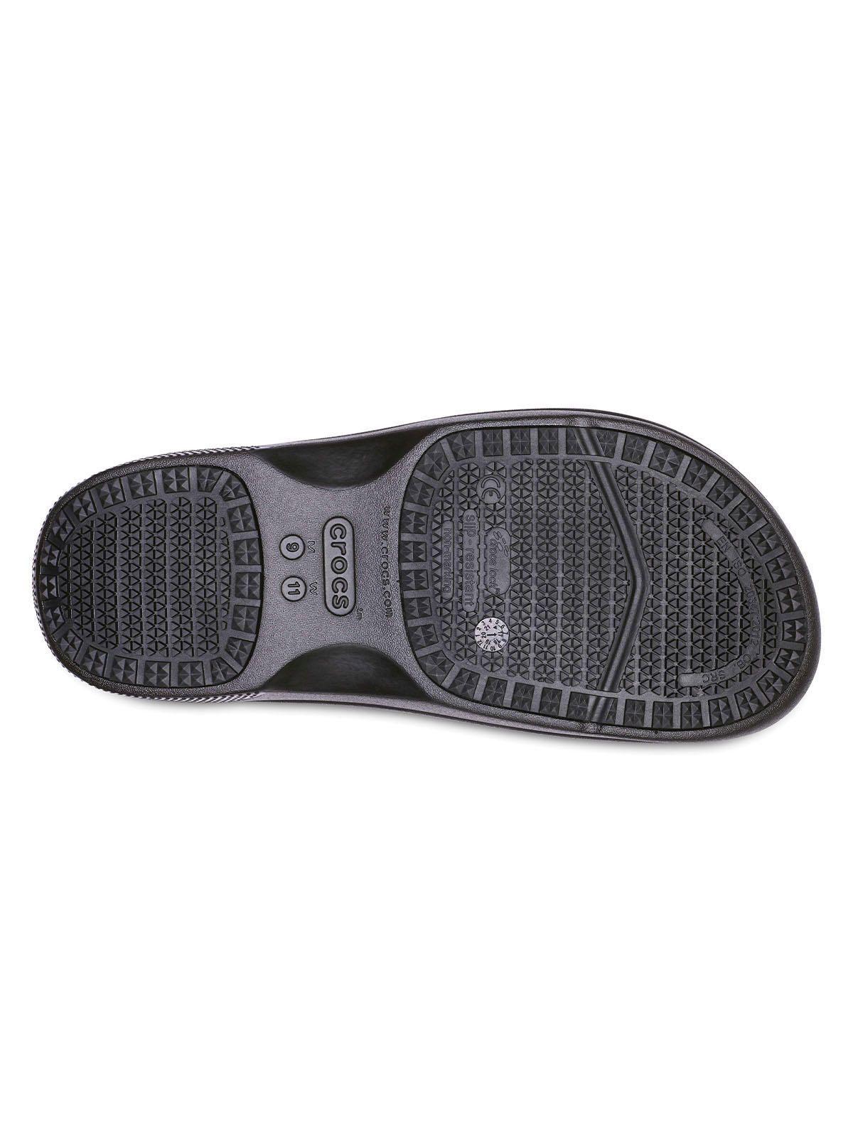 Zueco Crocs Hombre On The Clock Slip On Negro-4
