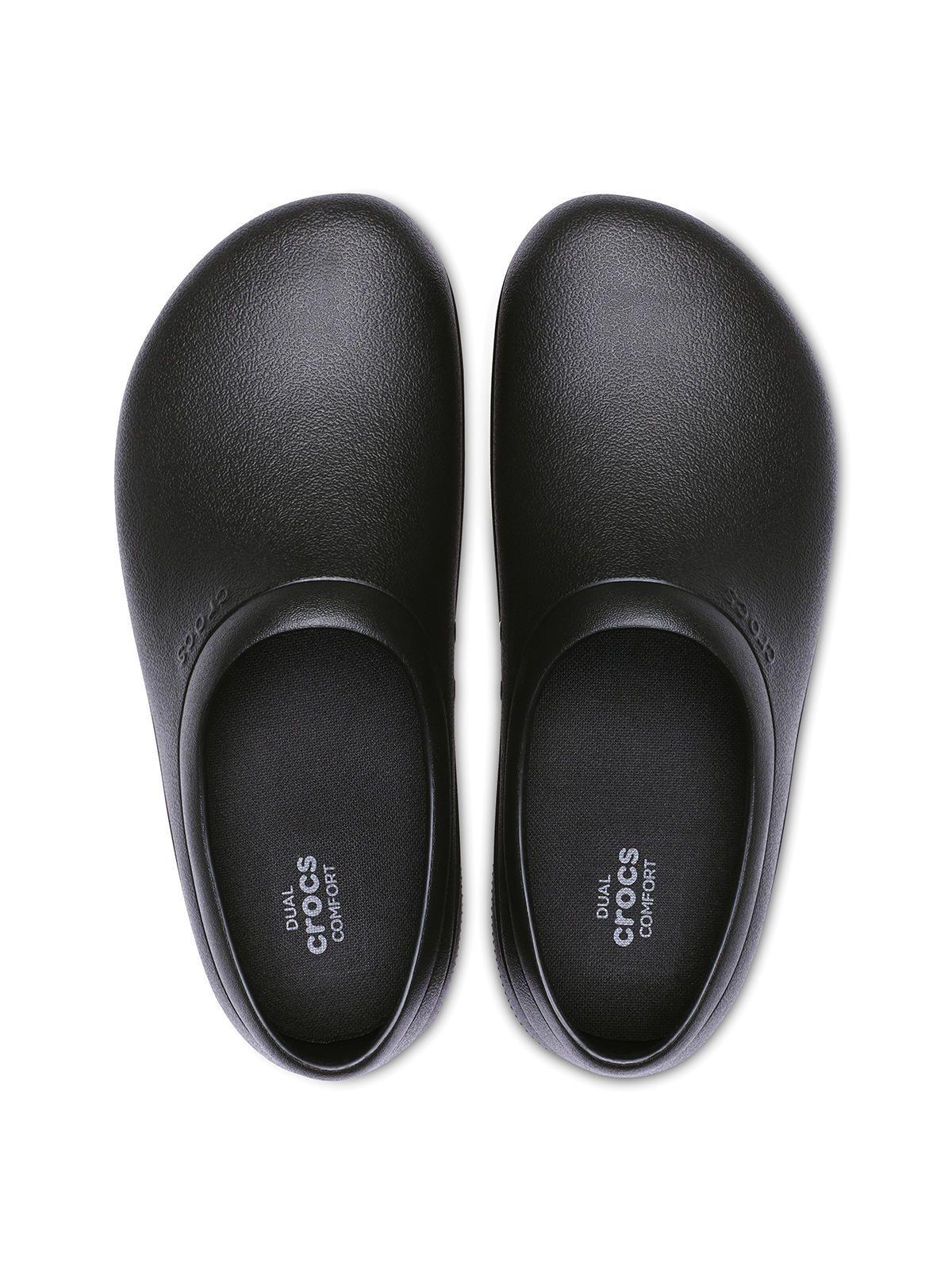Zueco Crocs Hombre On The Clock Slip On Negro-7