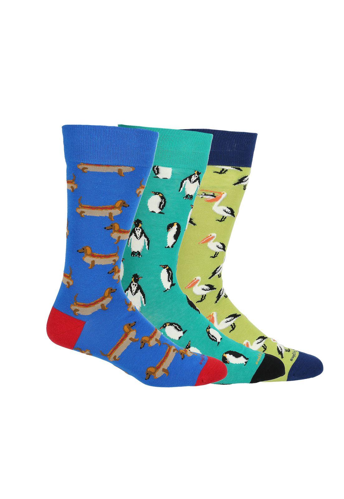 Calcetín Hombre V22H Pack Gift Anim Multi-1