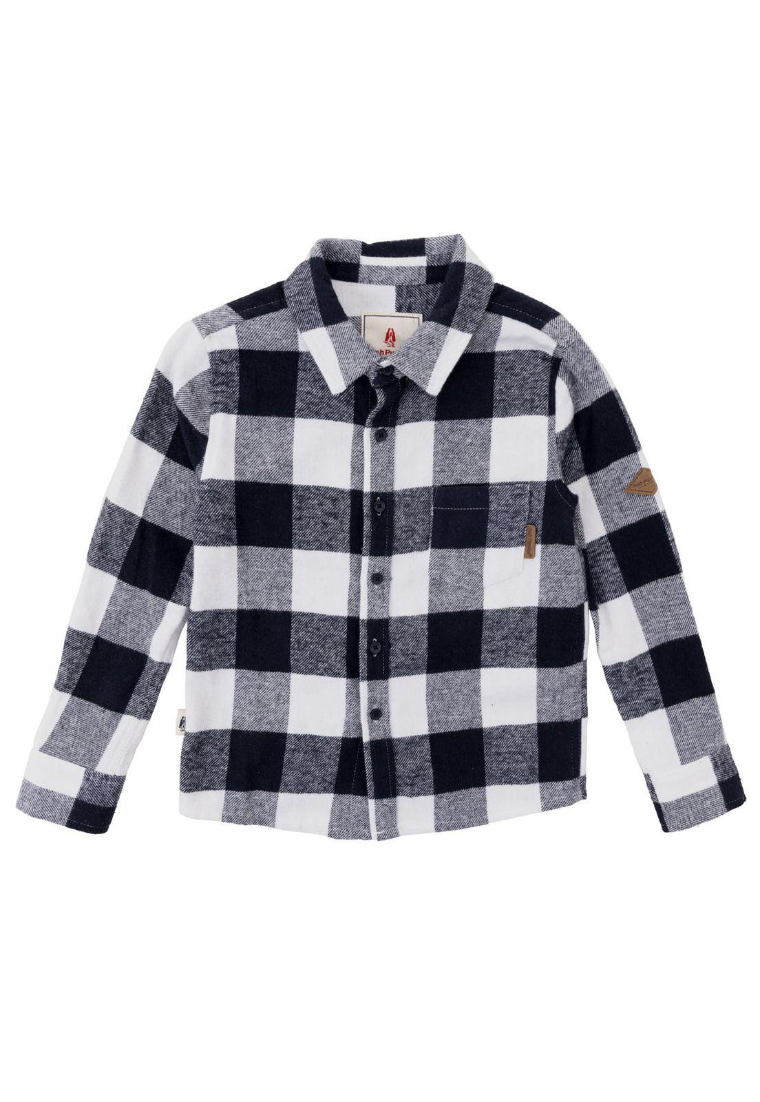 Camisa Manga Larga Tobby Niño Azul-0