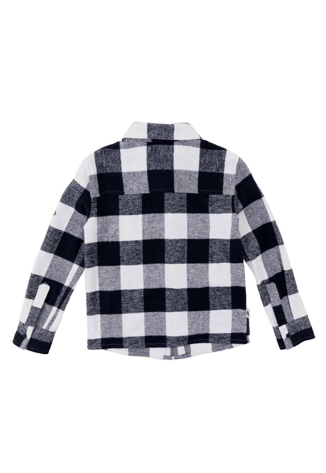 Camisa Manga Larga Tobby Niño Azul-5
