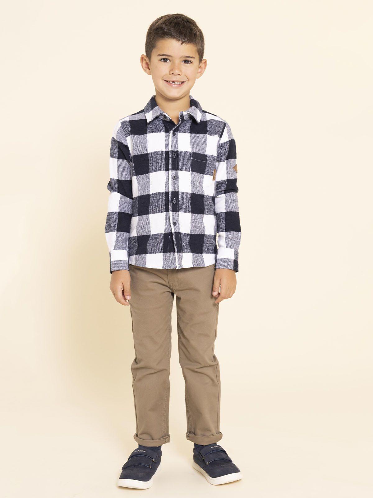 Camisa Manga Larga Tobby Niño Azul-4