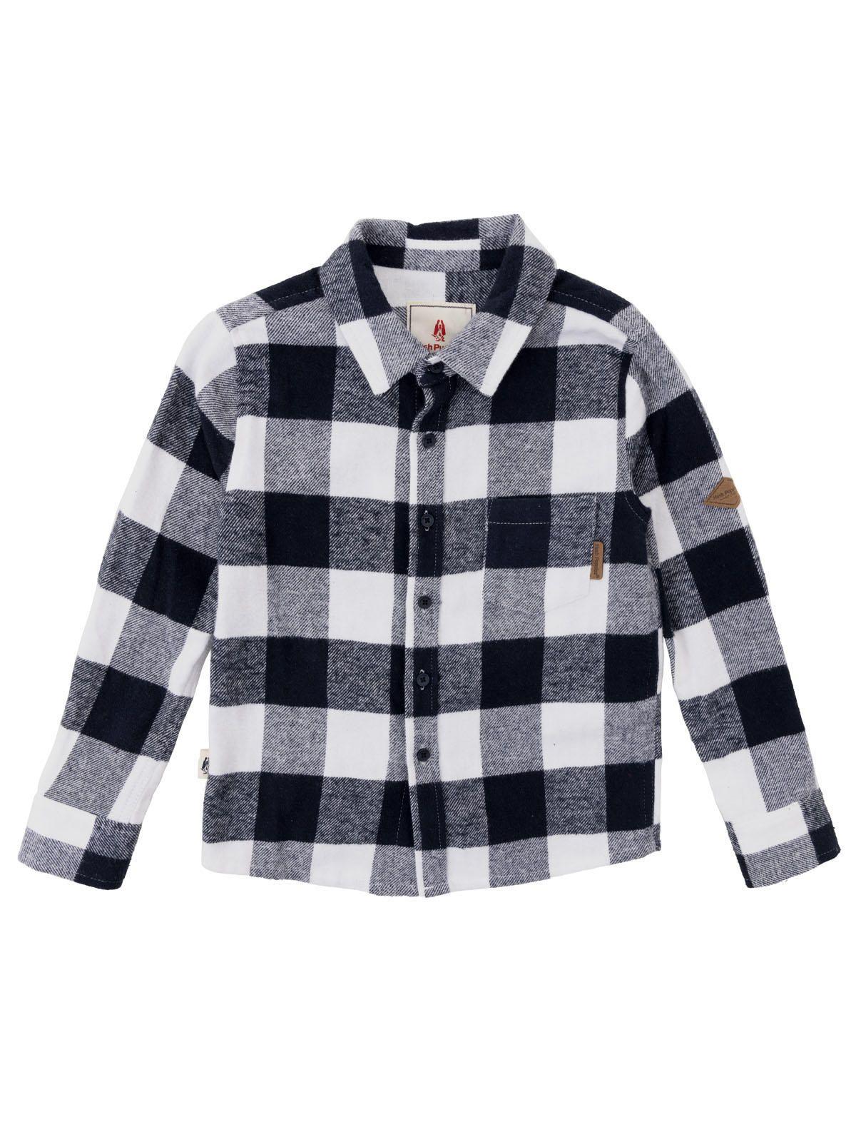 Camisa Manga Larga Tobby Niño Azul-0