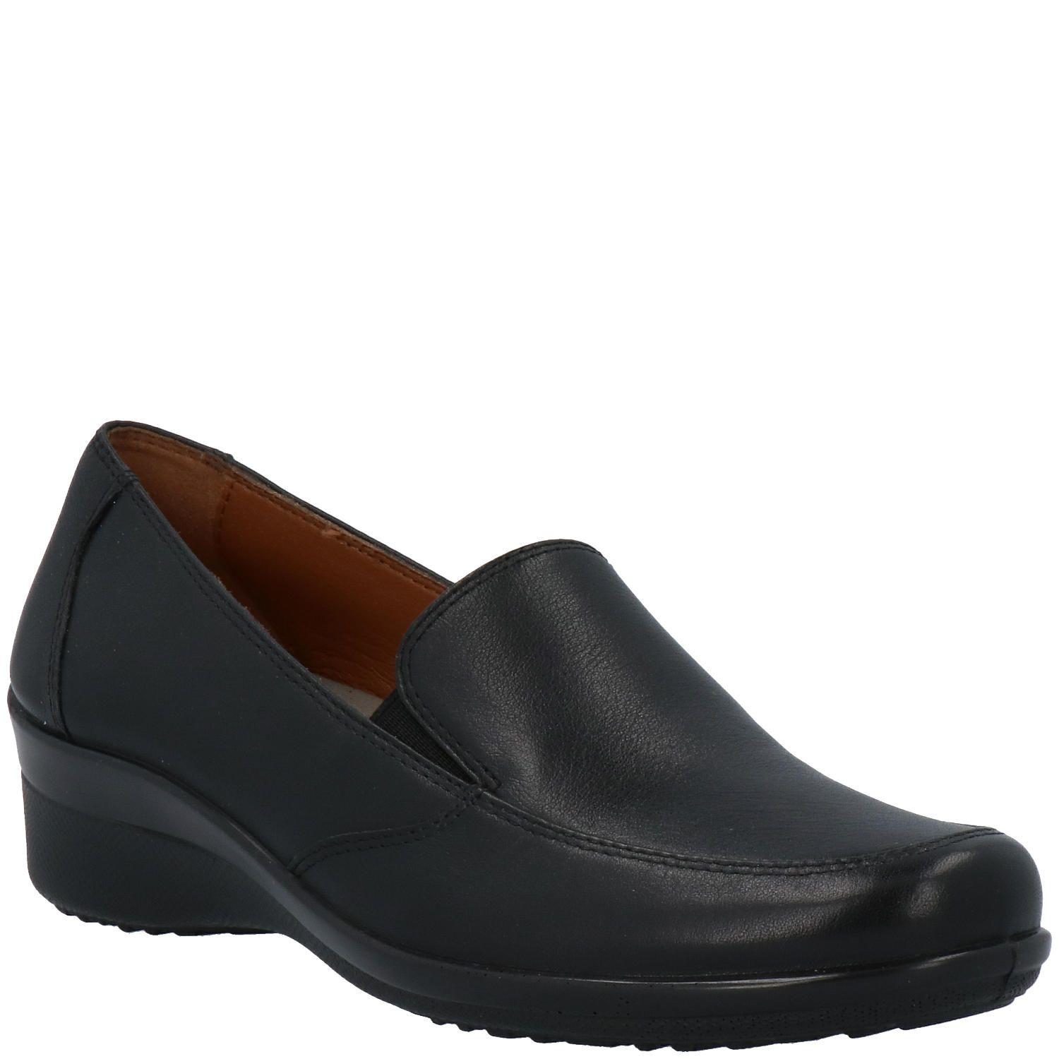 Slip On Cuero Mujer Kala Slip On Negro-0