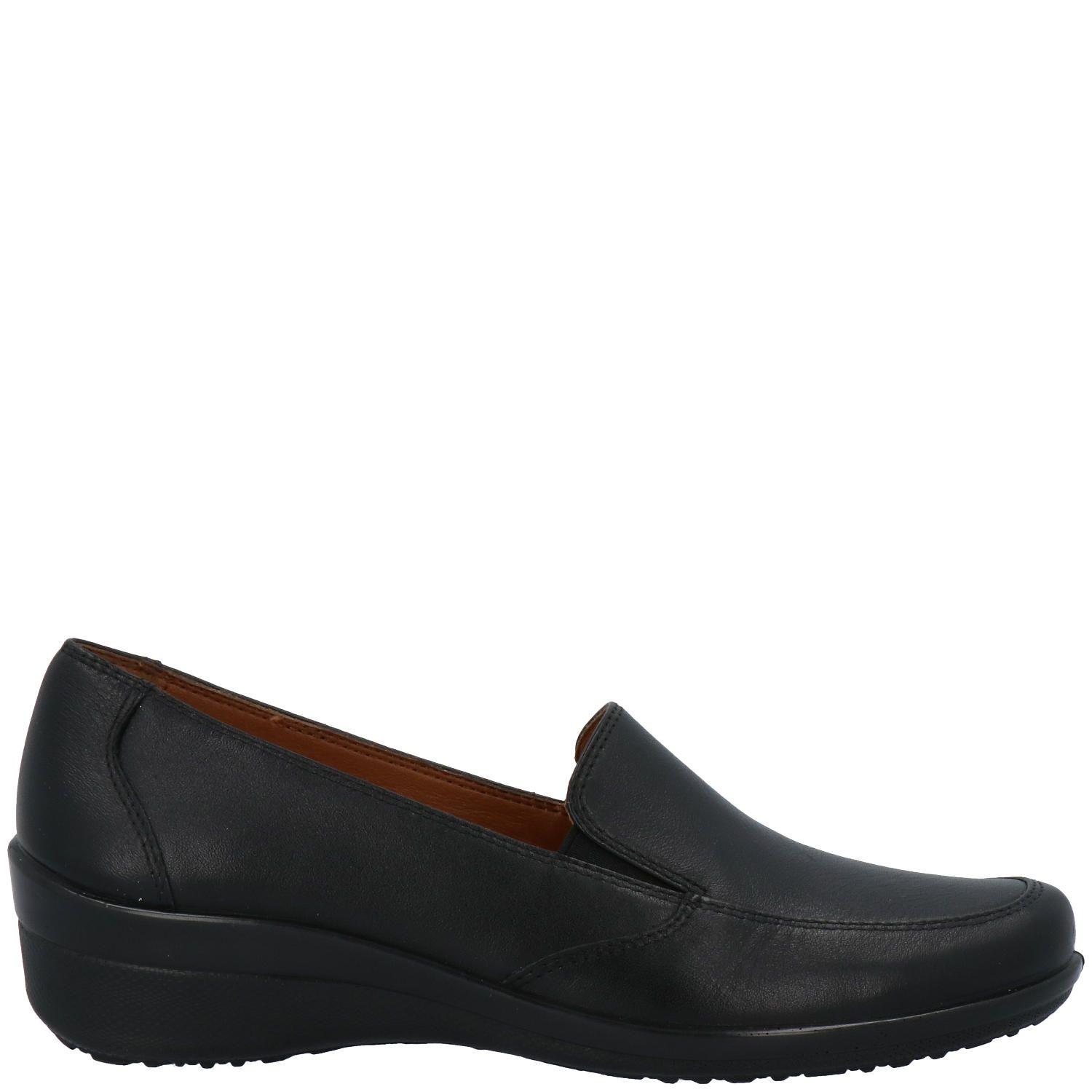 Slip On Cuero Mujer Kala Slip On Negro-1