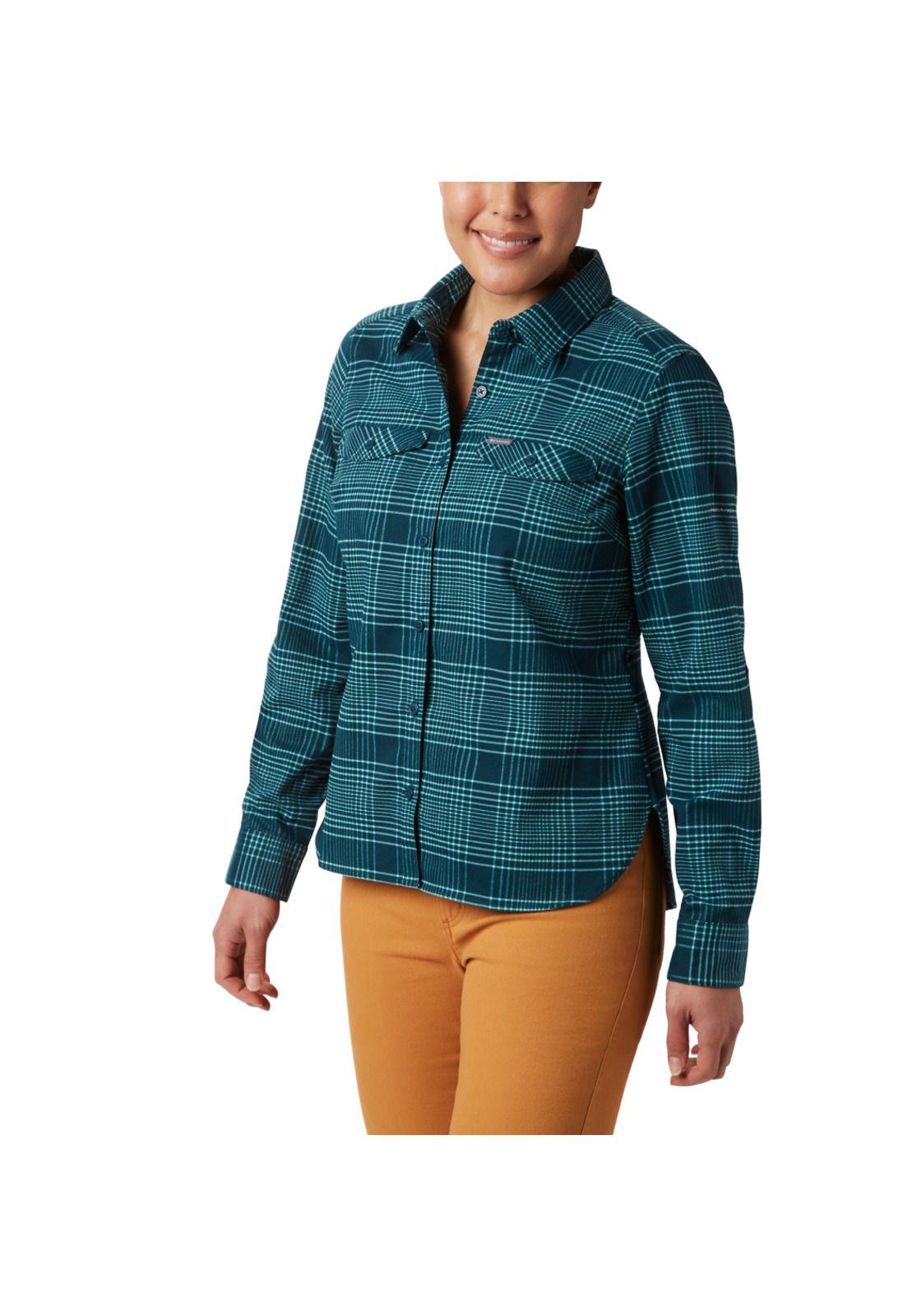 Camisa Silver Ridge™ Flannel Azul petróleo-0