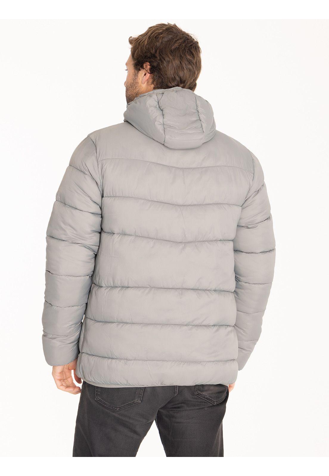 Parka Impermeable Hombre Gris-3