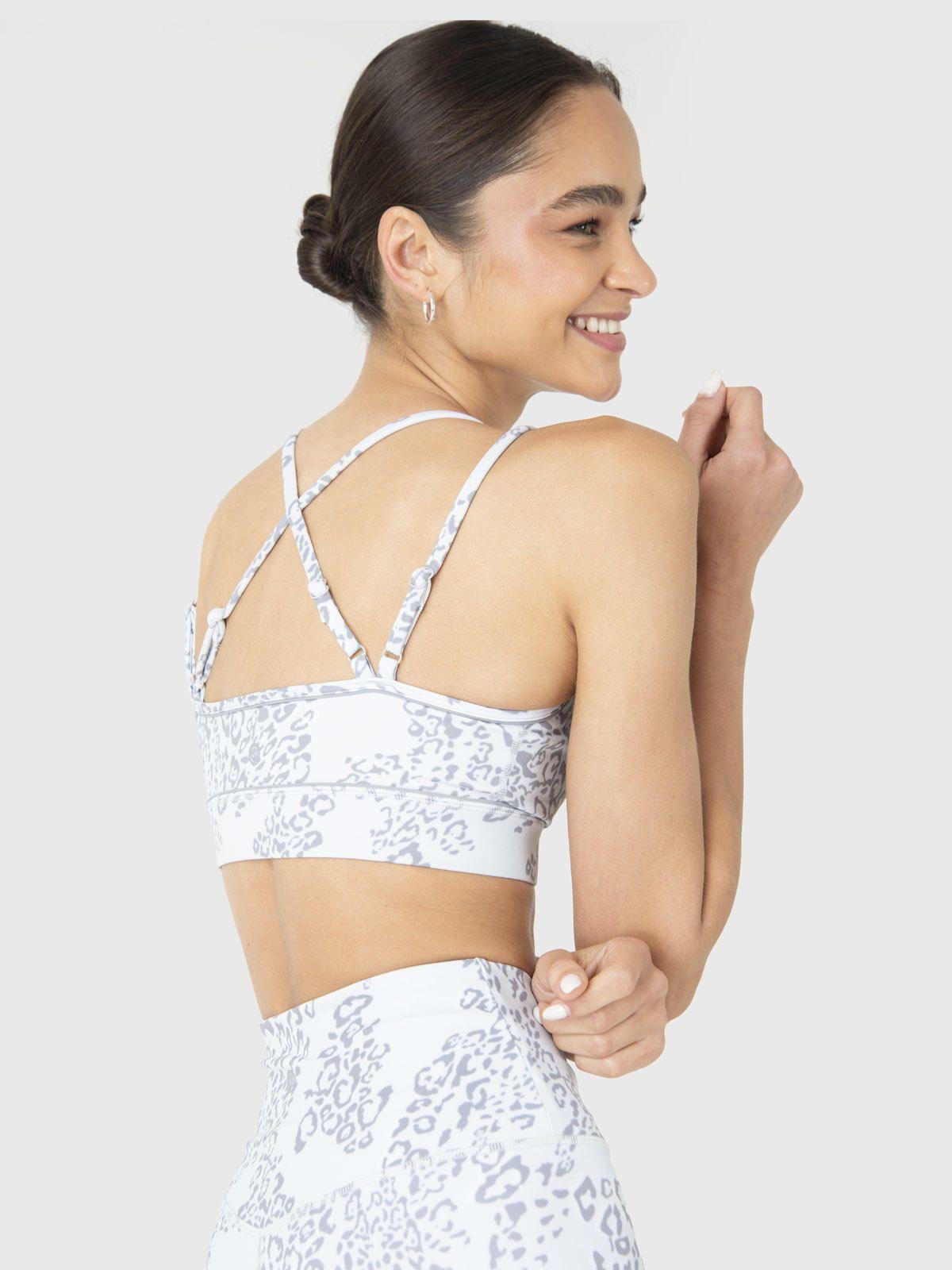 Peto Deportivo Mujer Piping Bra Gris-3