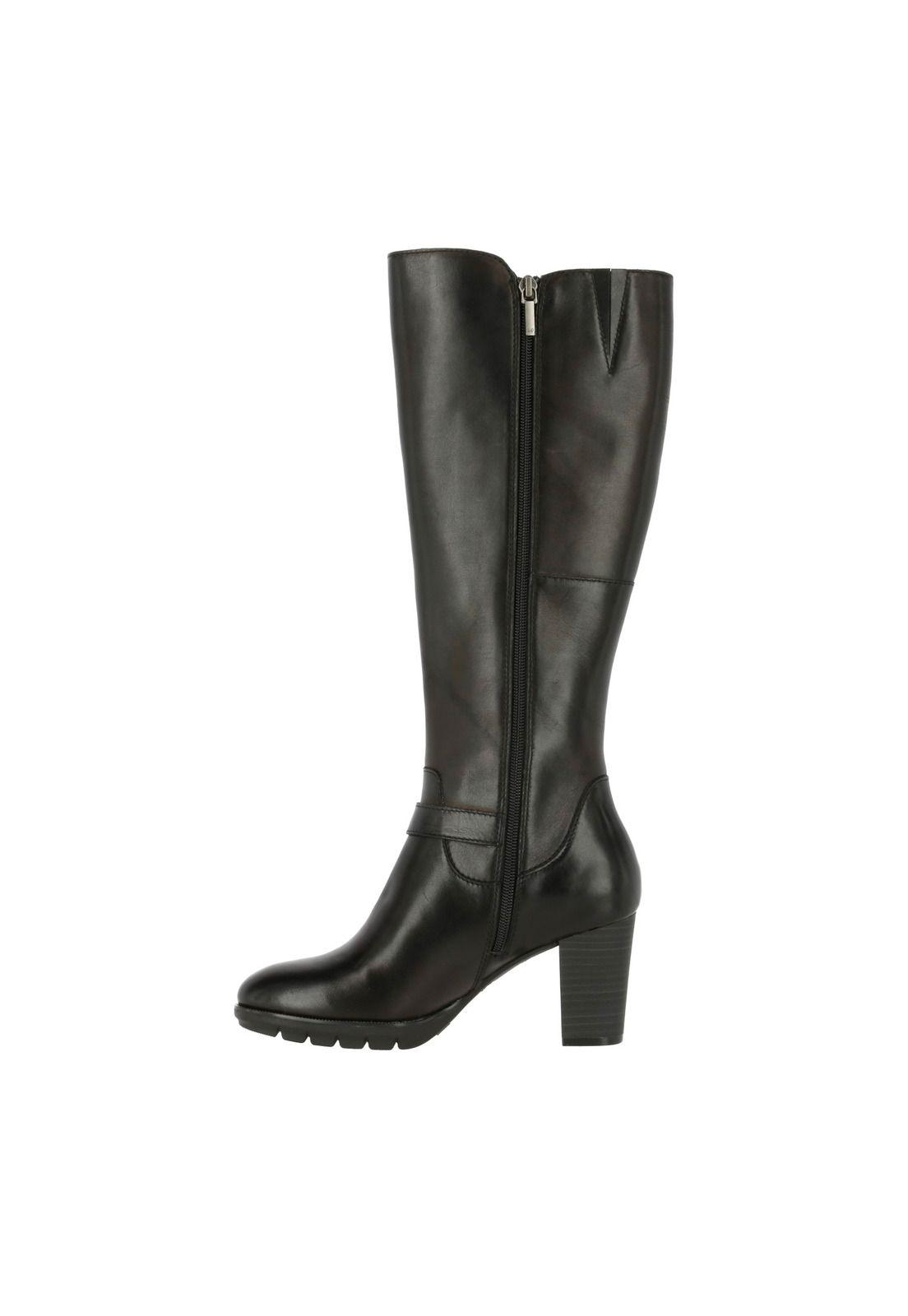 Bota Cuero Mujer Nina Negro-2