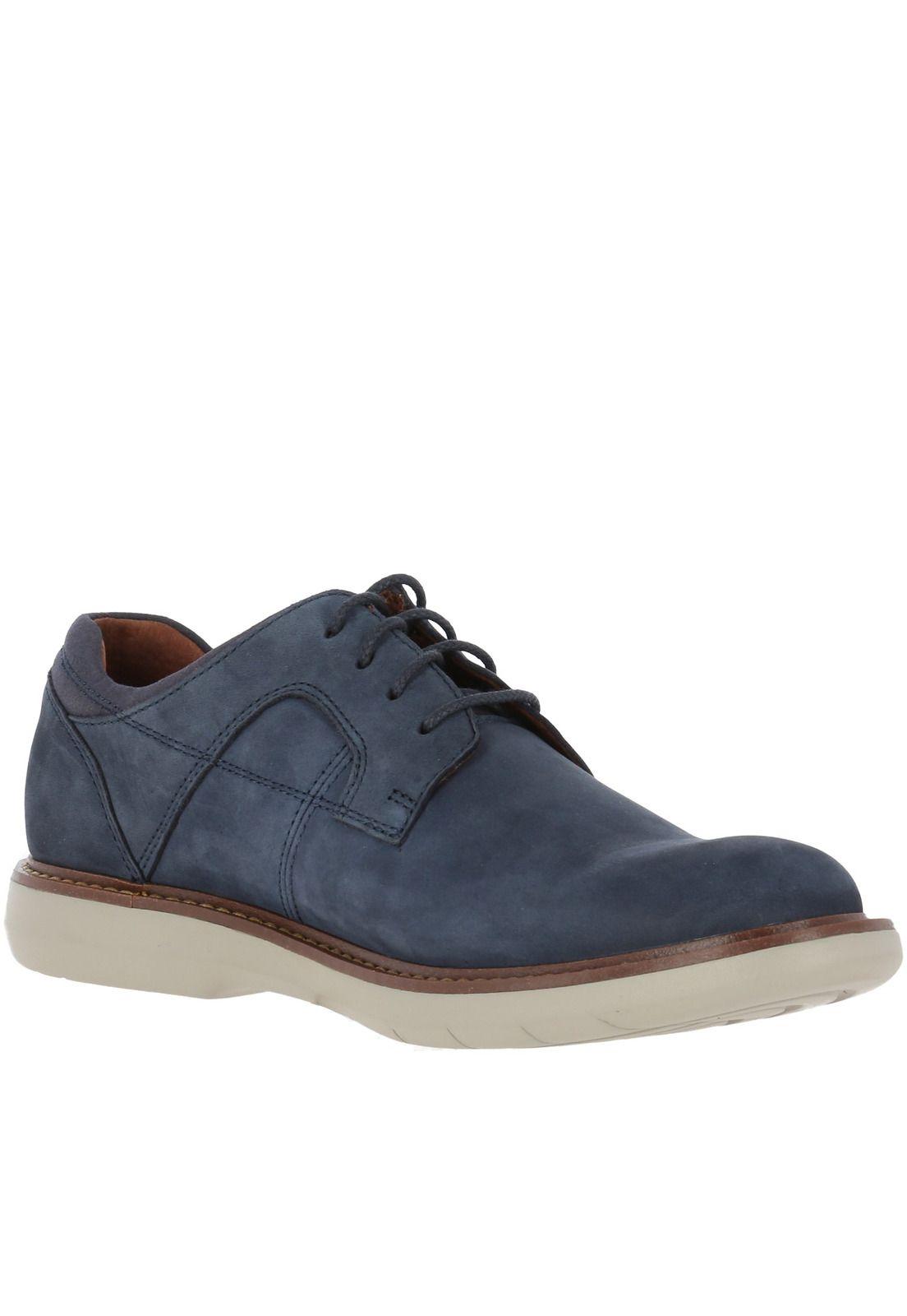 Zapato Cuero Illinois Azul-0