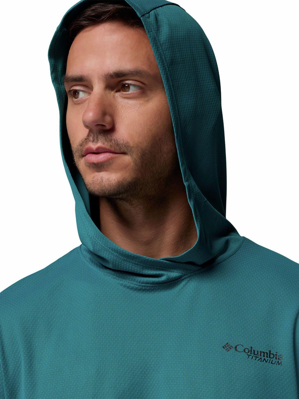 Polera M/L Hombre Summit Valley Hoodie Azul-3