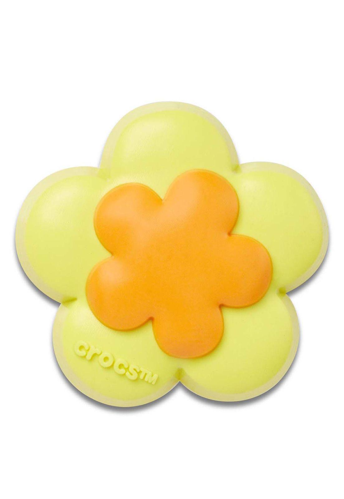 Jibbitz Flor Doble Amarilla Amarillo-0