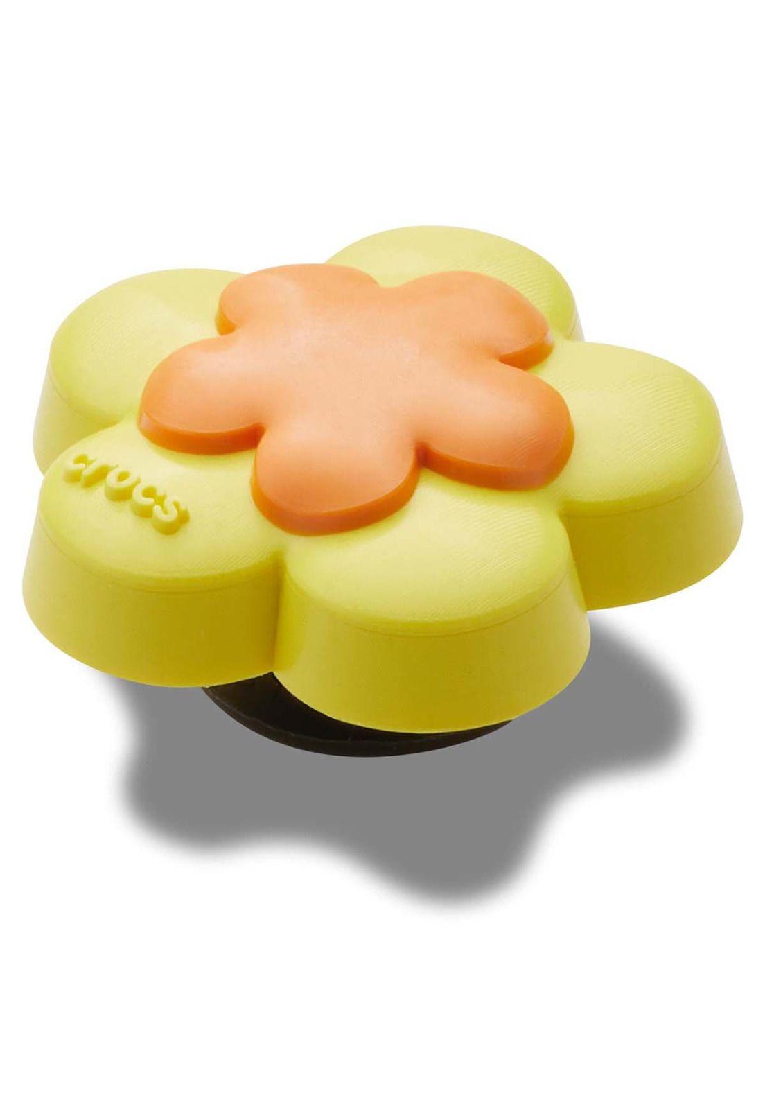 Jibbitz Flor Doble Amarilla Amarillo-2