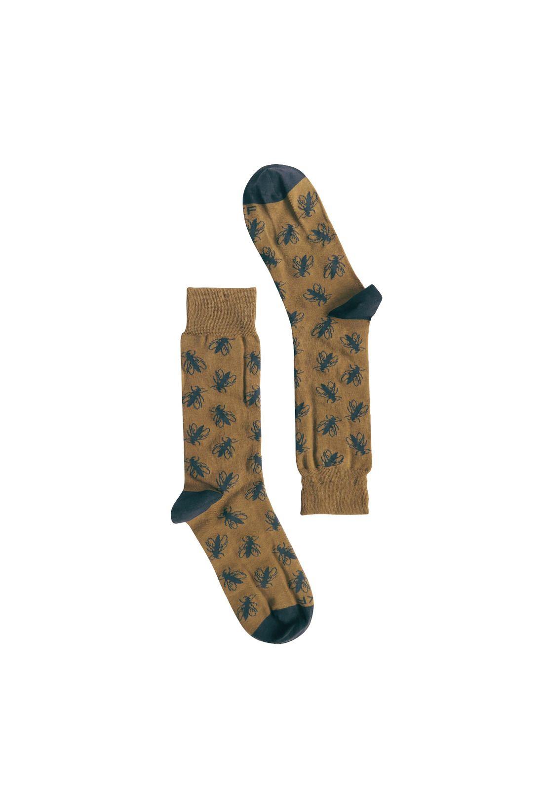 Calcetin Algodón Hombre Fly Café Rockford-0