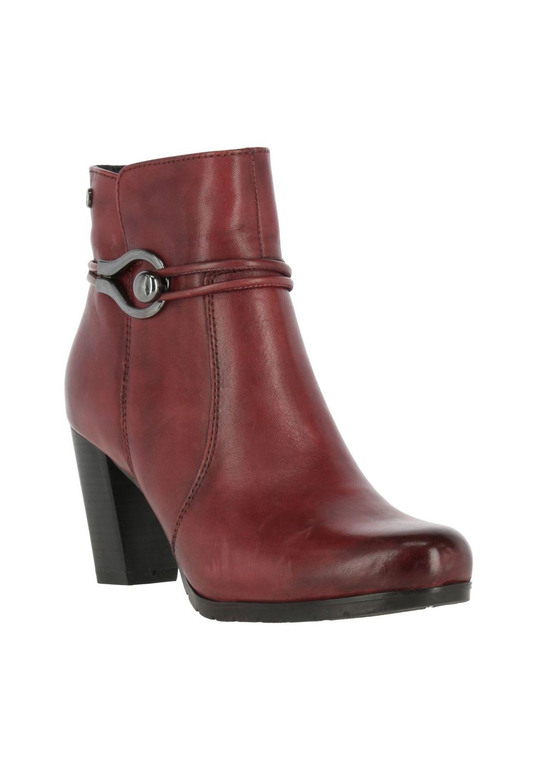 Botin Cuero Mujer Andi Burdeo-0