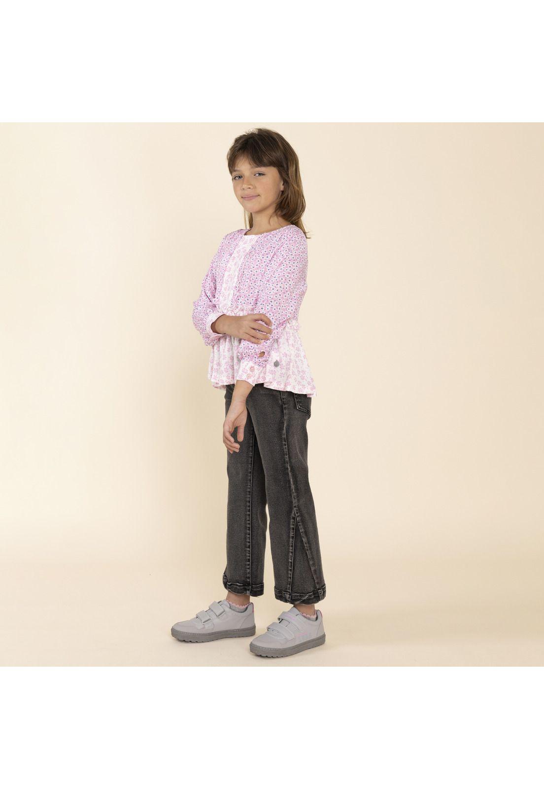 Zapatilla Cuero Niña Jets  Gris-3
