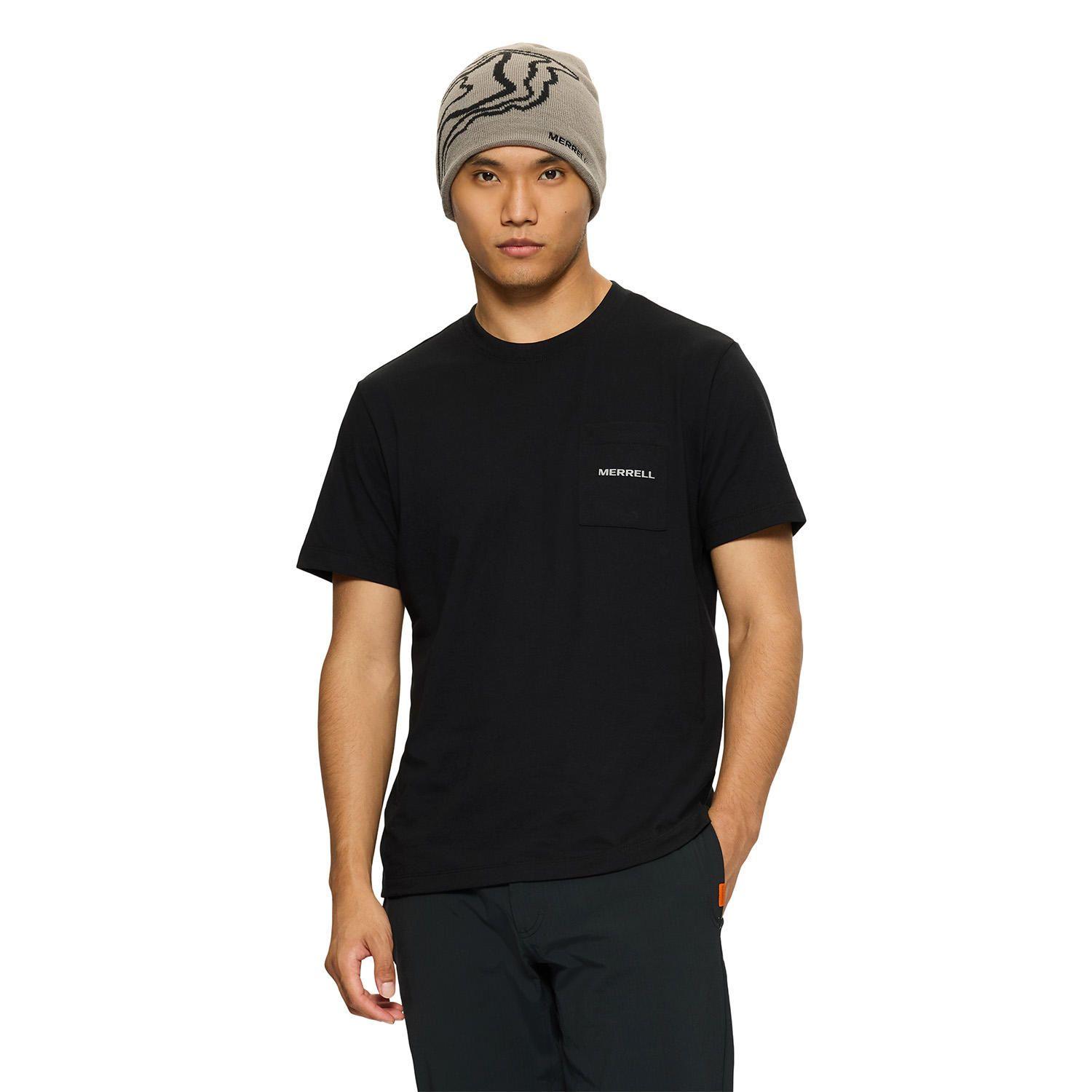 Polera Manga Corta Hombre Relaxed Pocket Negro-0