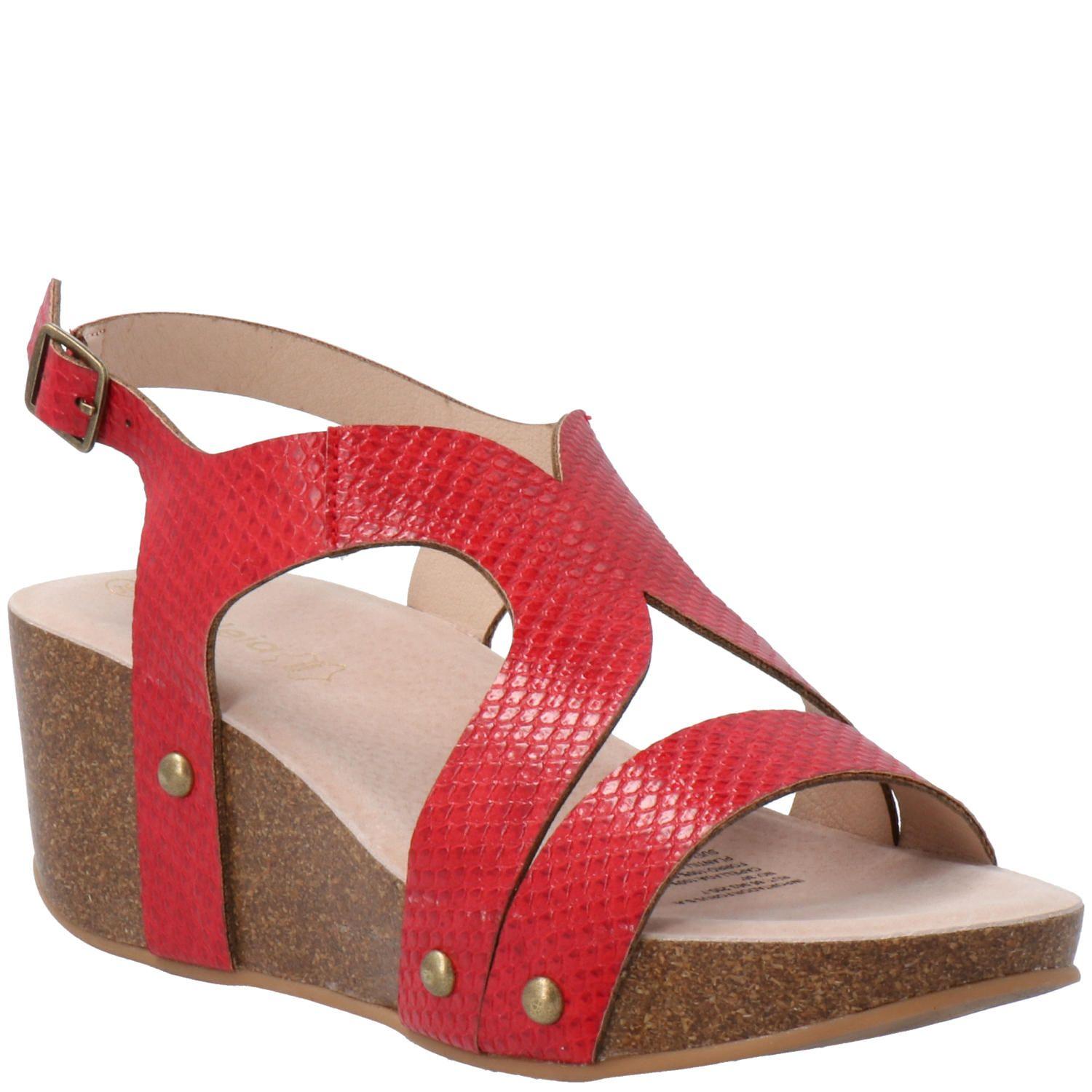 Sandalia Mujer Tepo Rojo-0