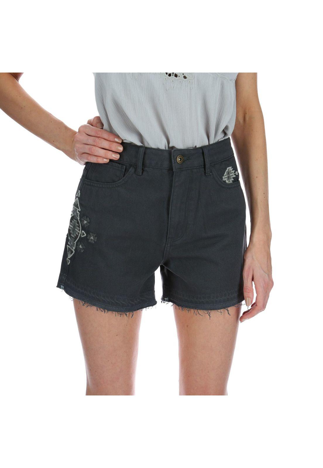 Short Mujer Garza Negro-0