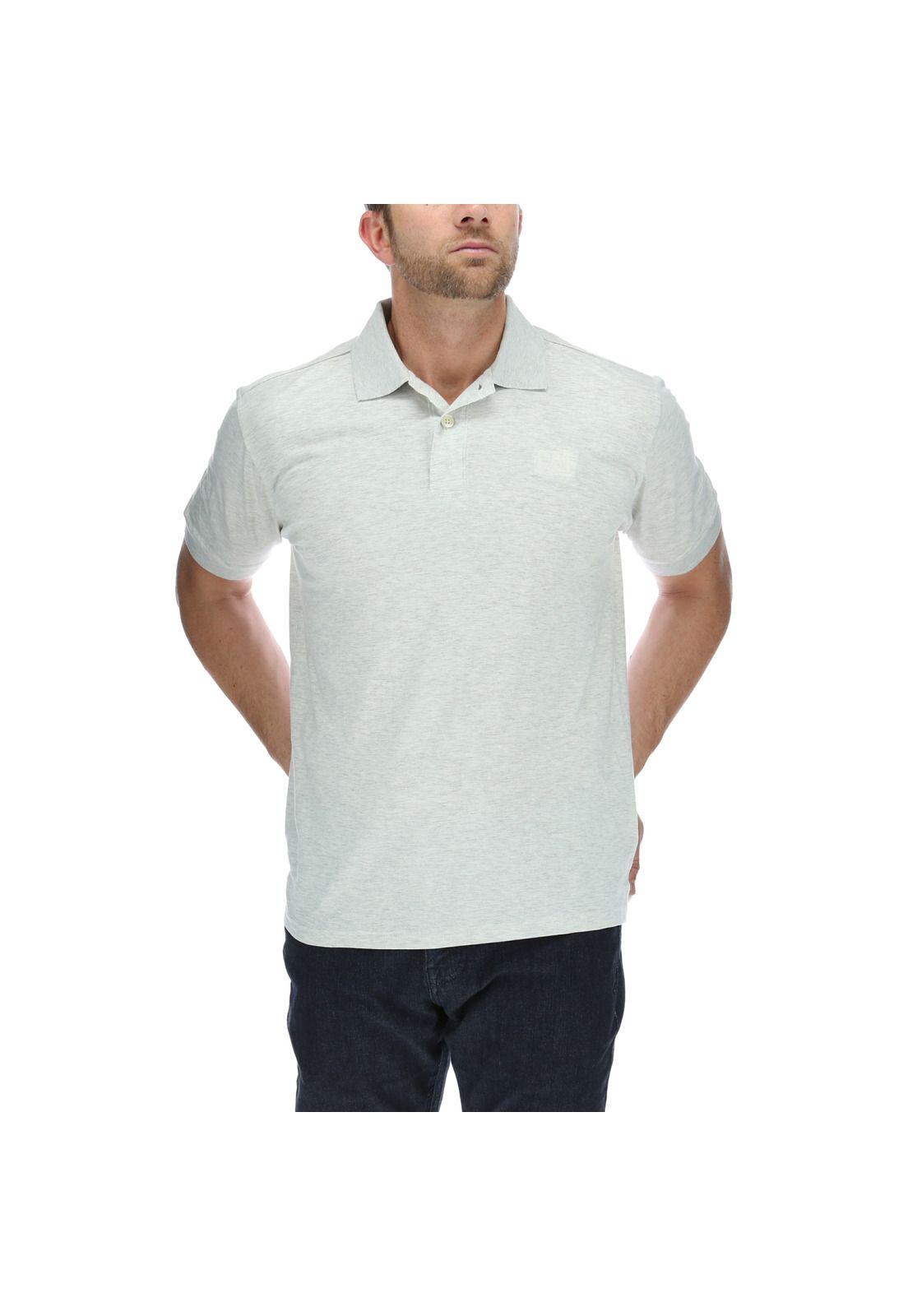 Polera Polo Classic Logo Gris-0