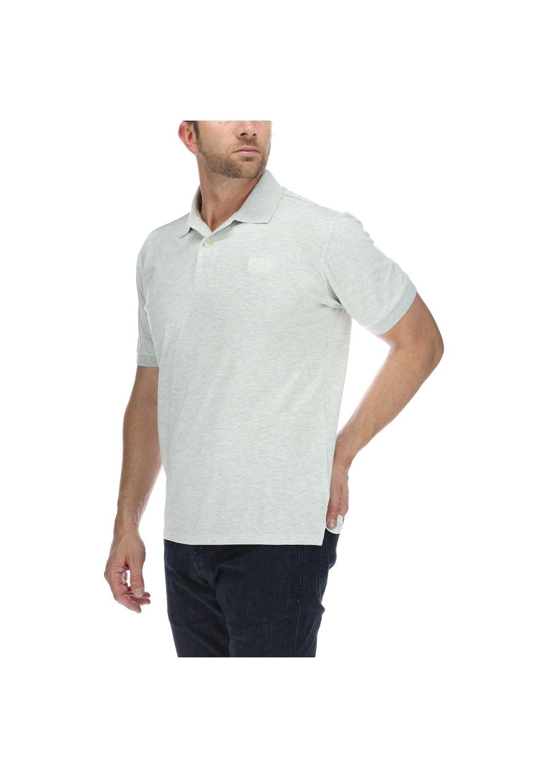 Polera Polo Classic Logo Gris-1