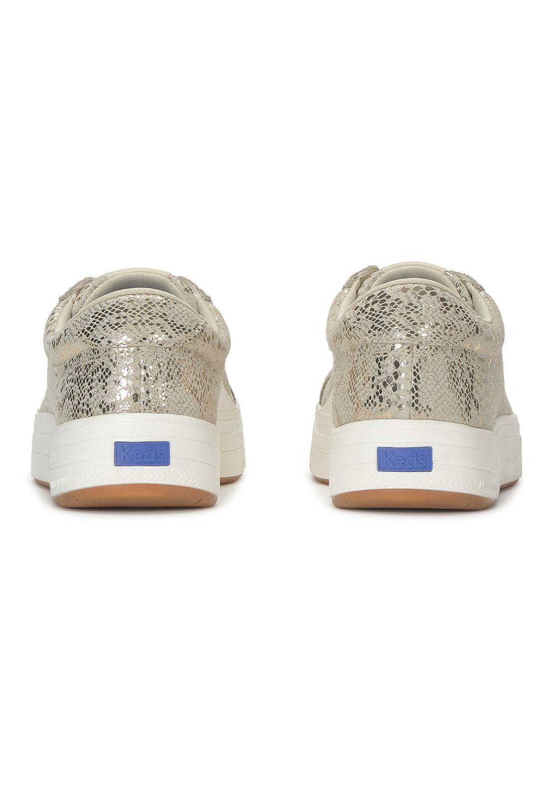 Zapatilla Cuero Mujer Park  Metallic Lthr Dorado-5