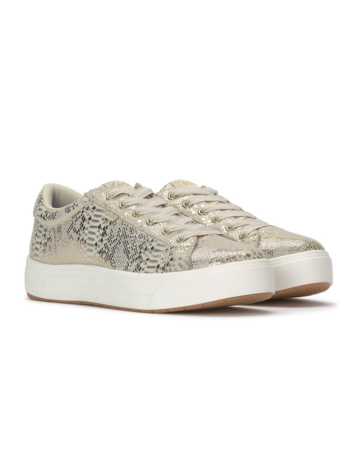 Zapatilla Cuero Mujer Park  Metallic Lthr Dorado-3