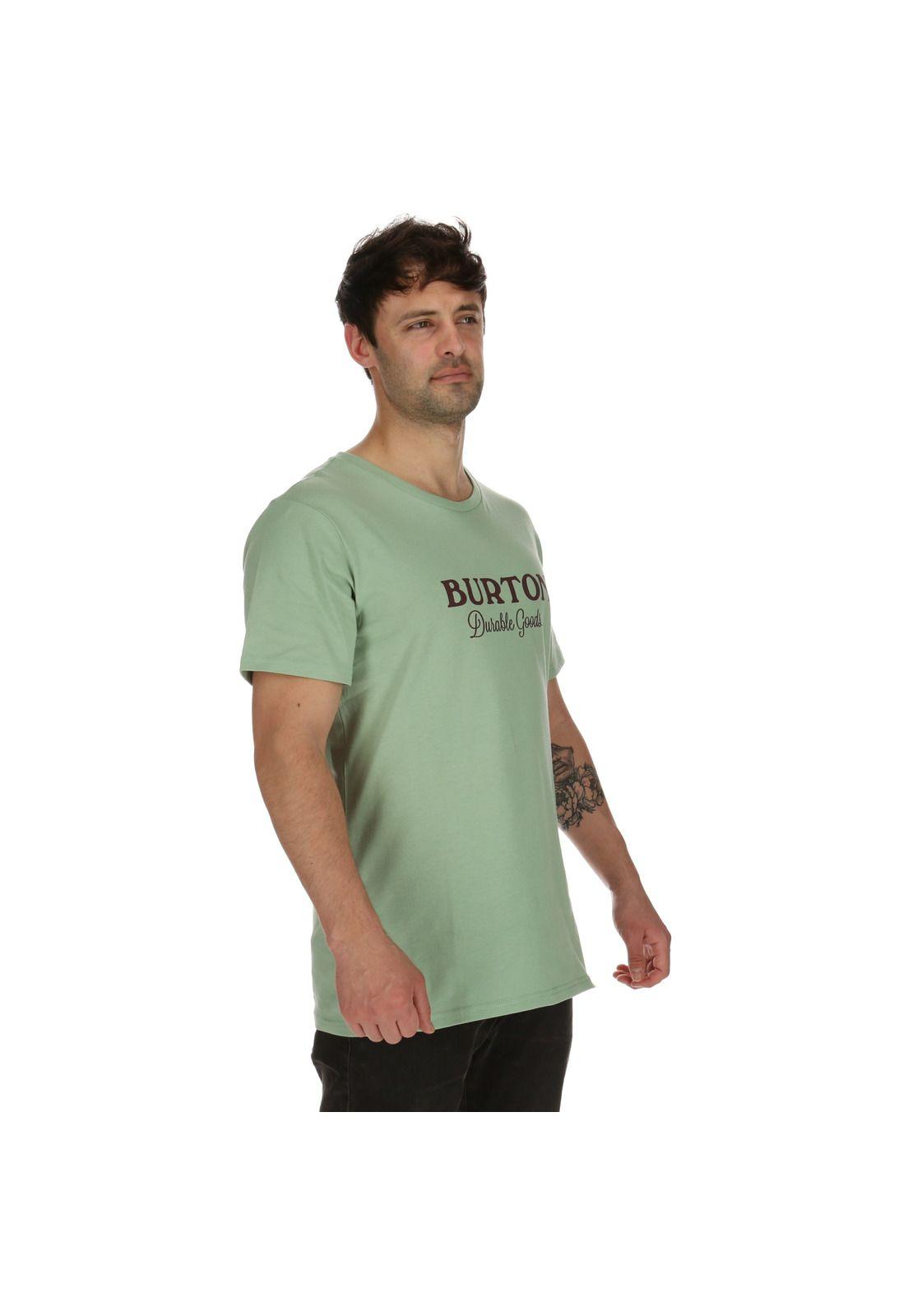 Polera M/C Masculino Breeze Verde Claro Burton-2