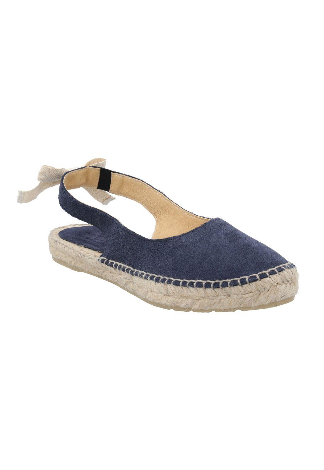 Alpargata Cuero Mujer Bante Azul-1
