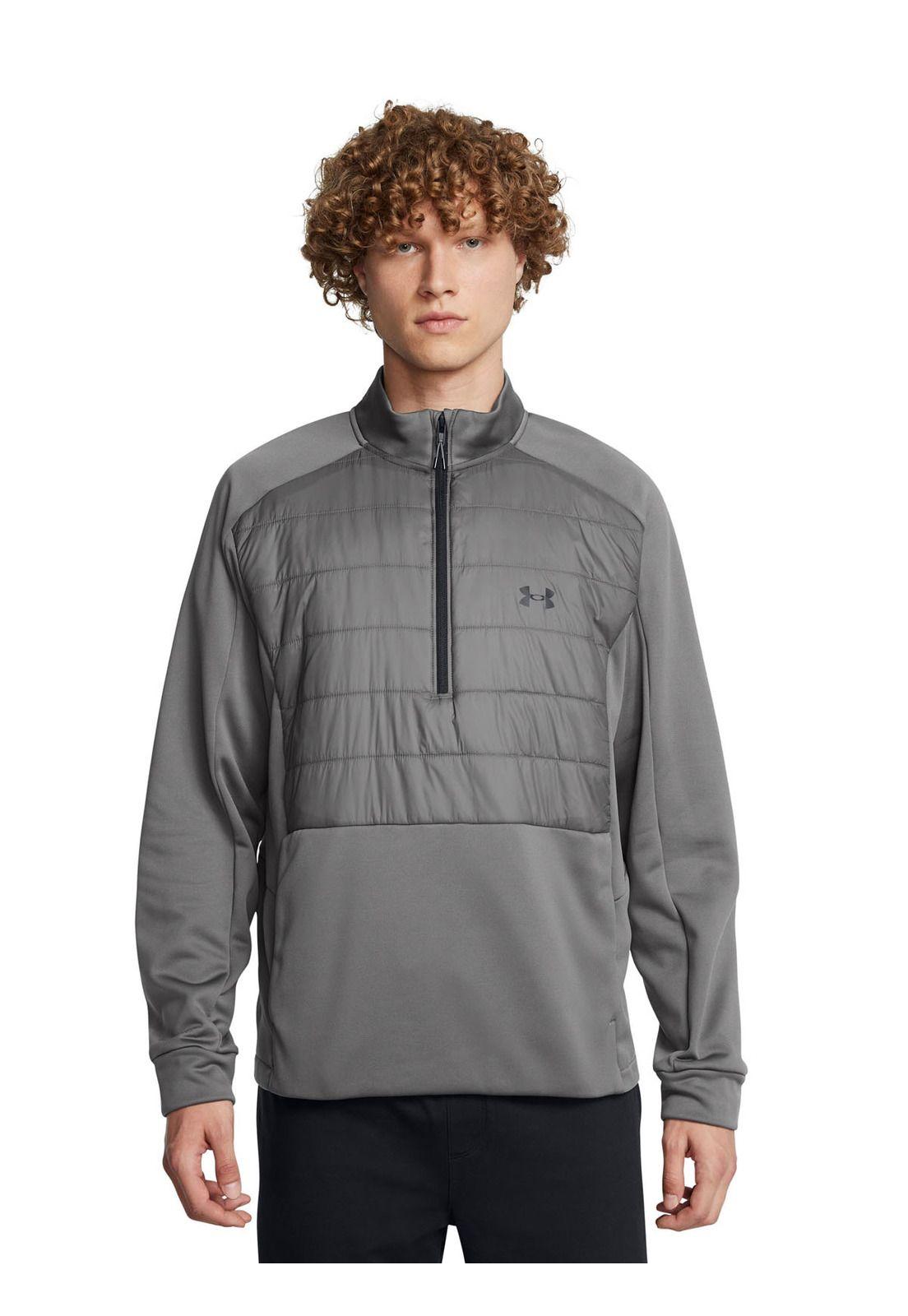 Chaqueta Armor Fleece 1/2 zip hombre Gris-3