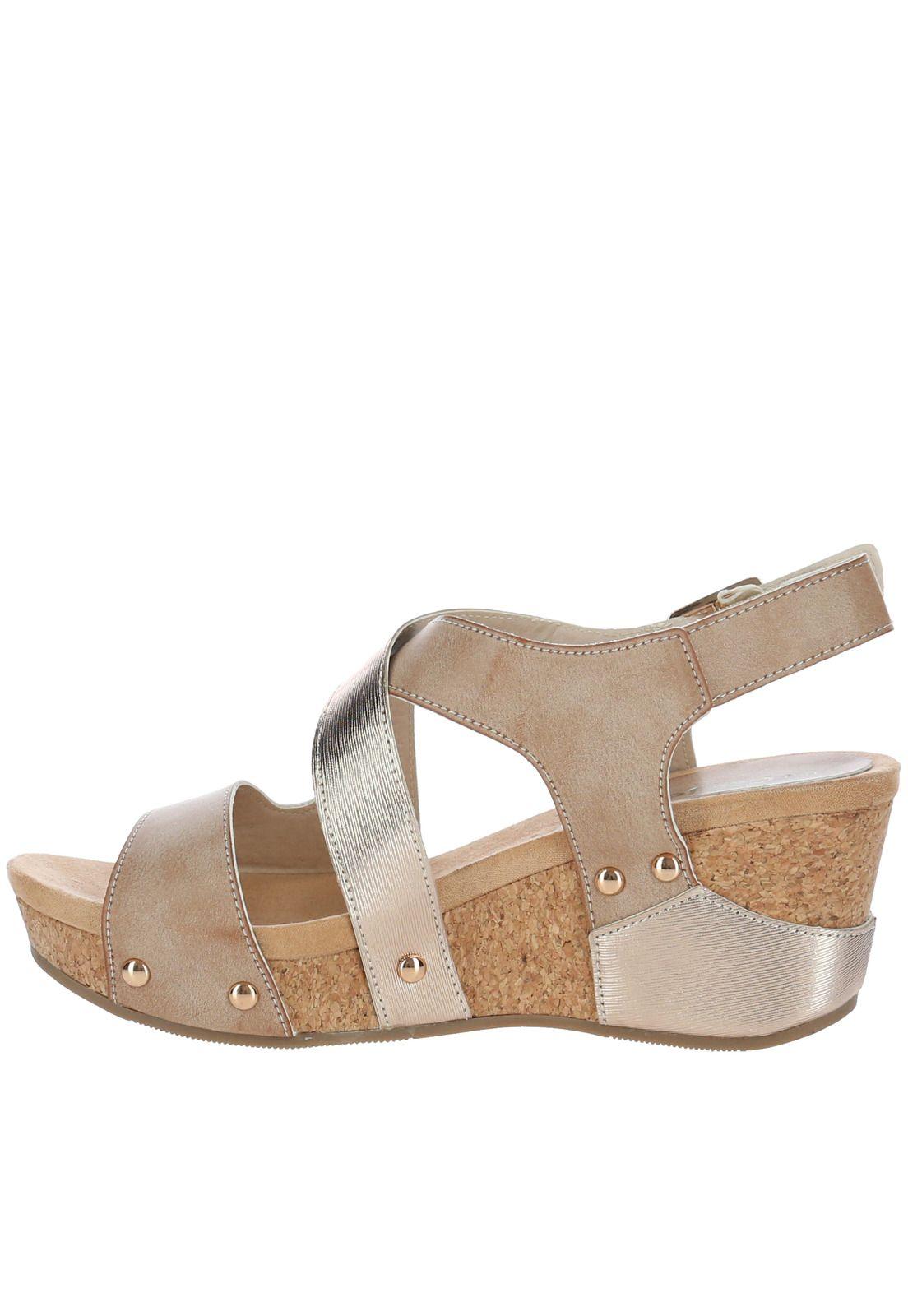 Sandalia Mujer Lilac Rosa Dorado-4