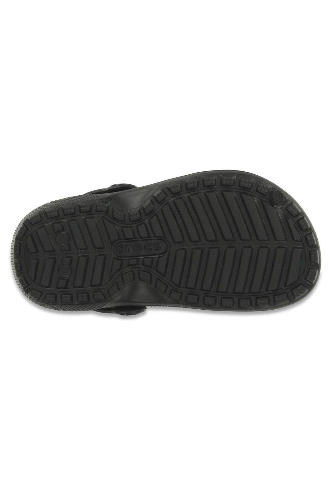 Zueco Crocs Niño Classic Lined Clog K Negro-5