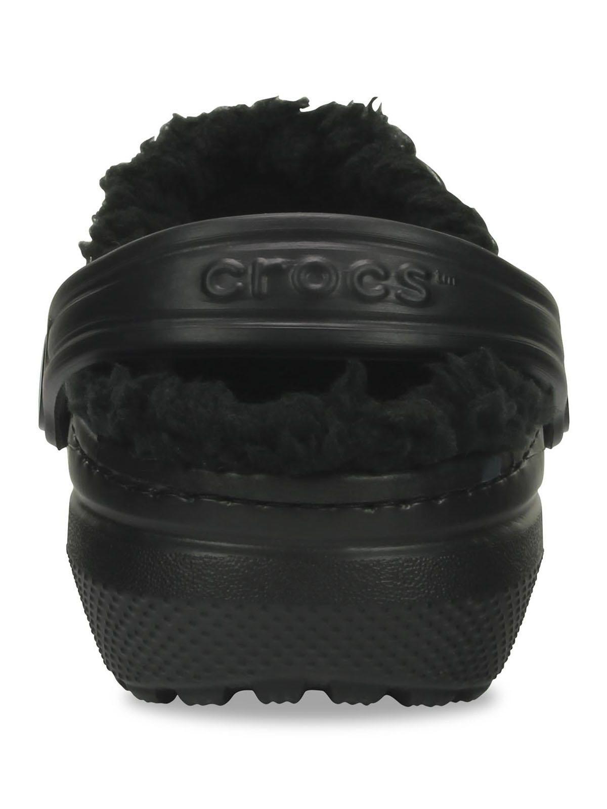Zueco Crocs Niño Classic Lined Clog K Negro-7