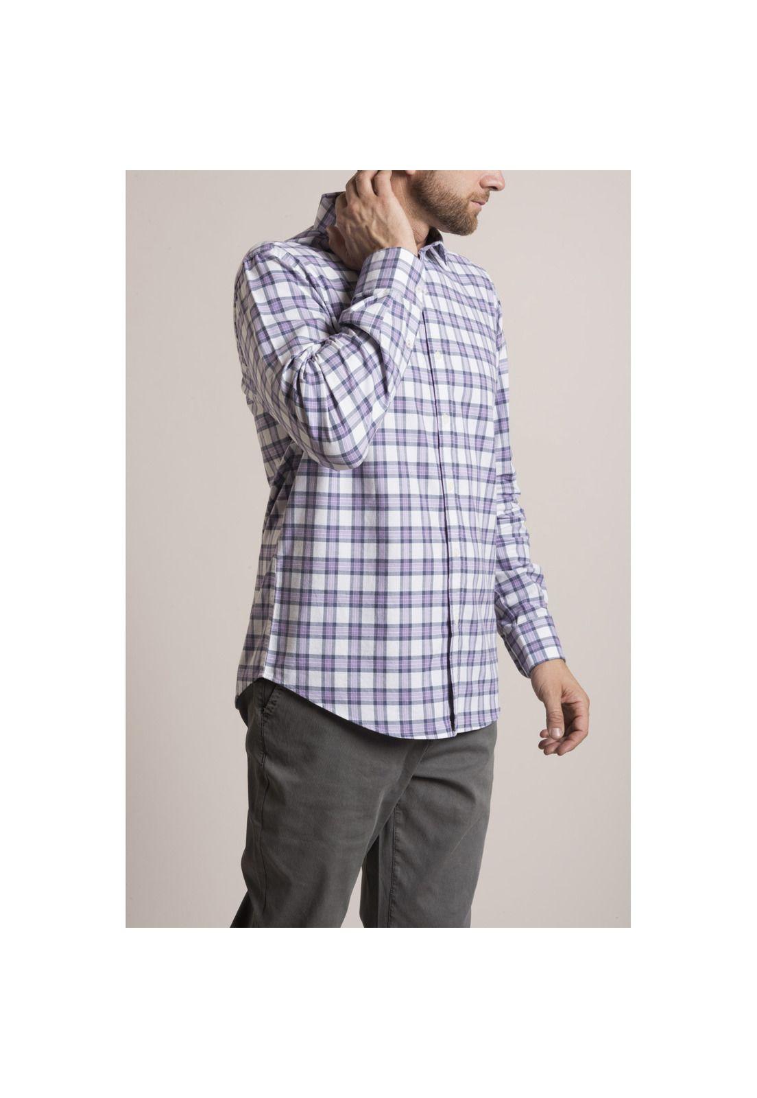 Camisa Tartan Flex Rockford Morado-1