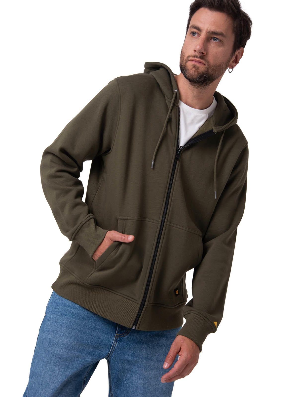 Polerón Hombre Patch Full Zip Verde-0