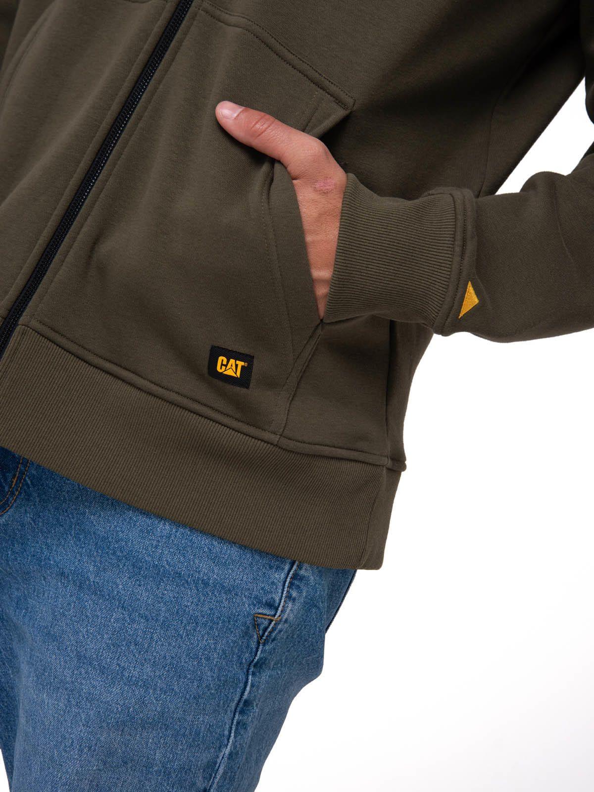 Polerón Hombre Patch Full Zip Verde-4