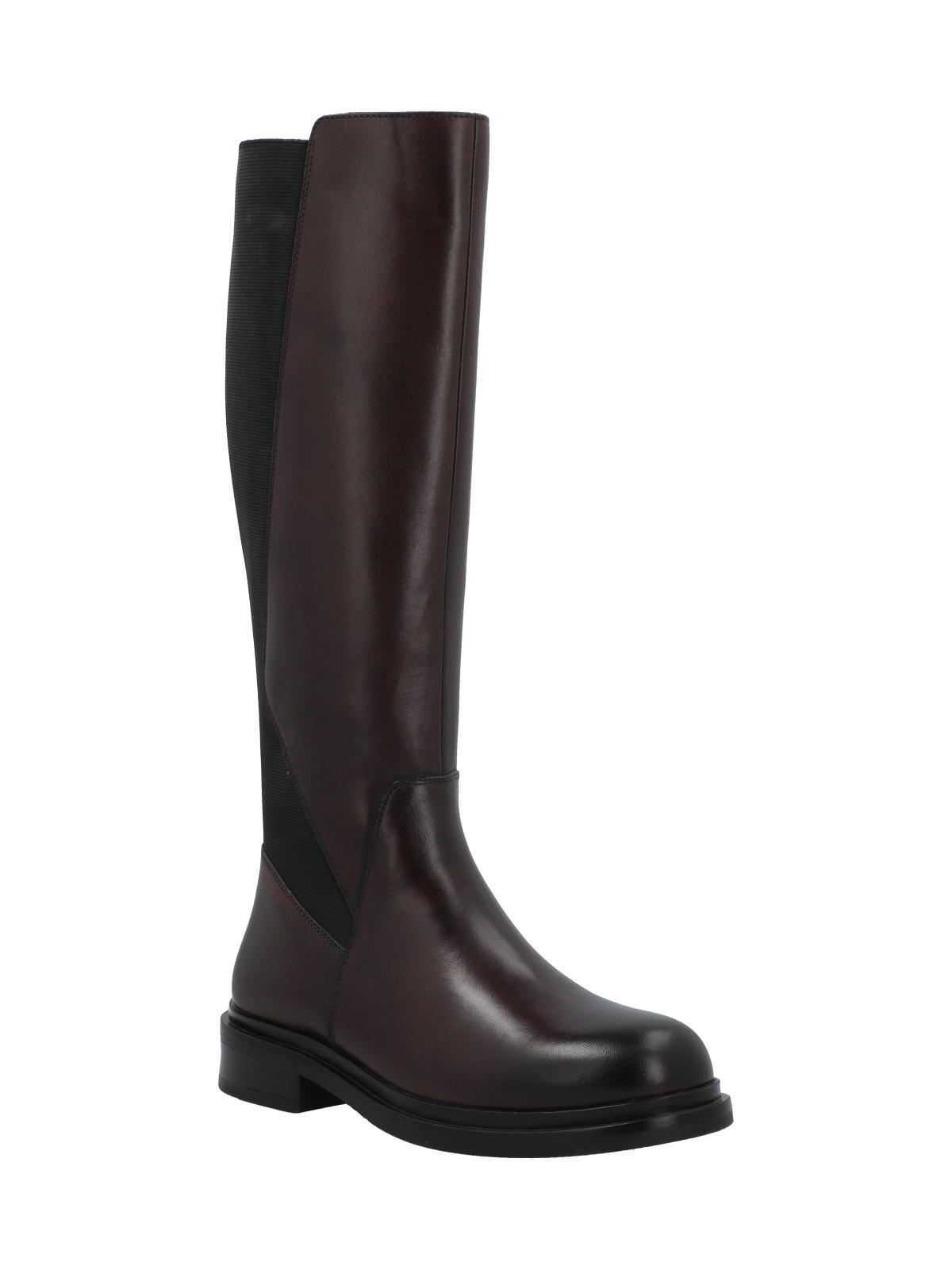 Bota Cuero Mujer Eiko Burdeo-1