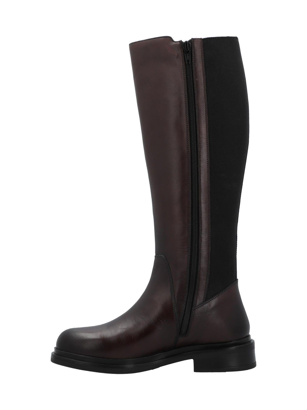 Bota Cuero Mujer Eiko Burdeo-5