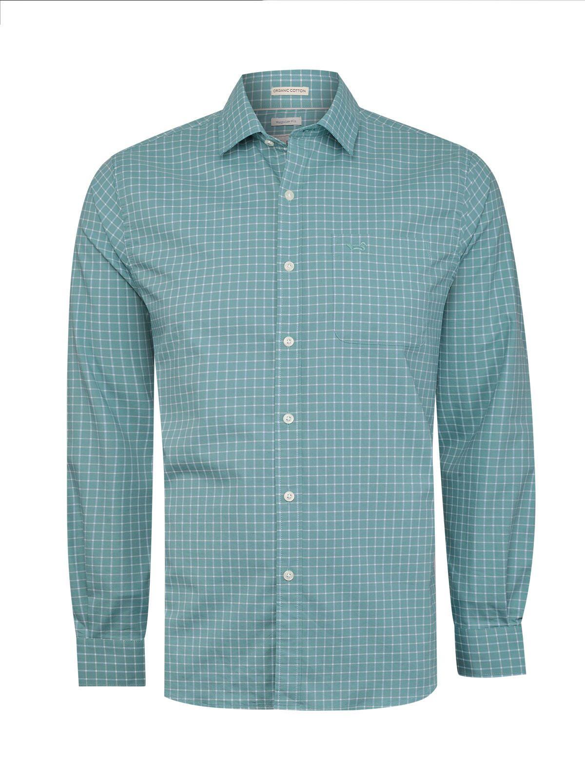 Camisa Algodón Orgánico Mild Verde Hombre Rockford-0