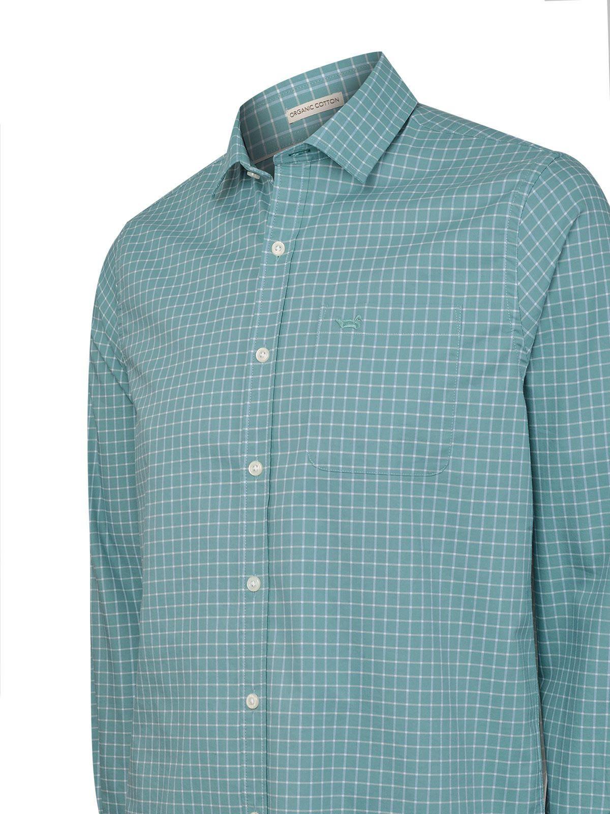 Camisa Algodón Orgánico Mild Verde Hombre Rockford-3