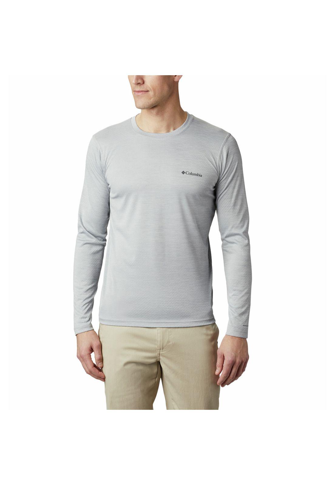 Polera Manga Larga Hombre Zero Rules Gris-0