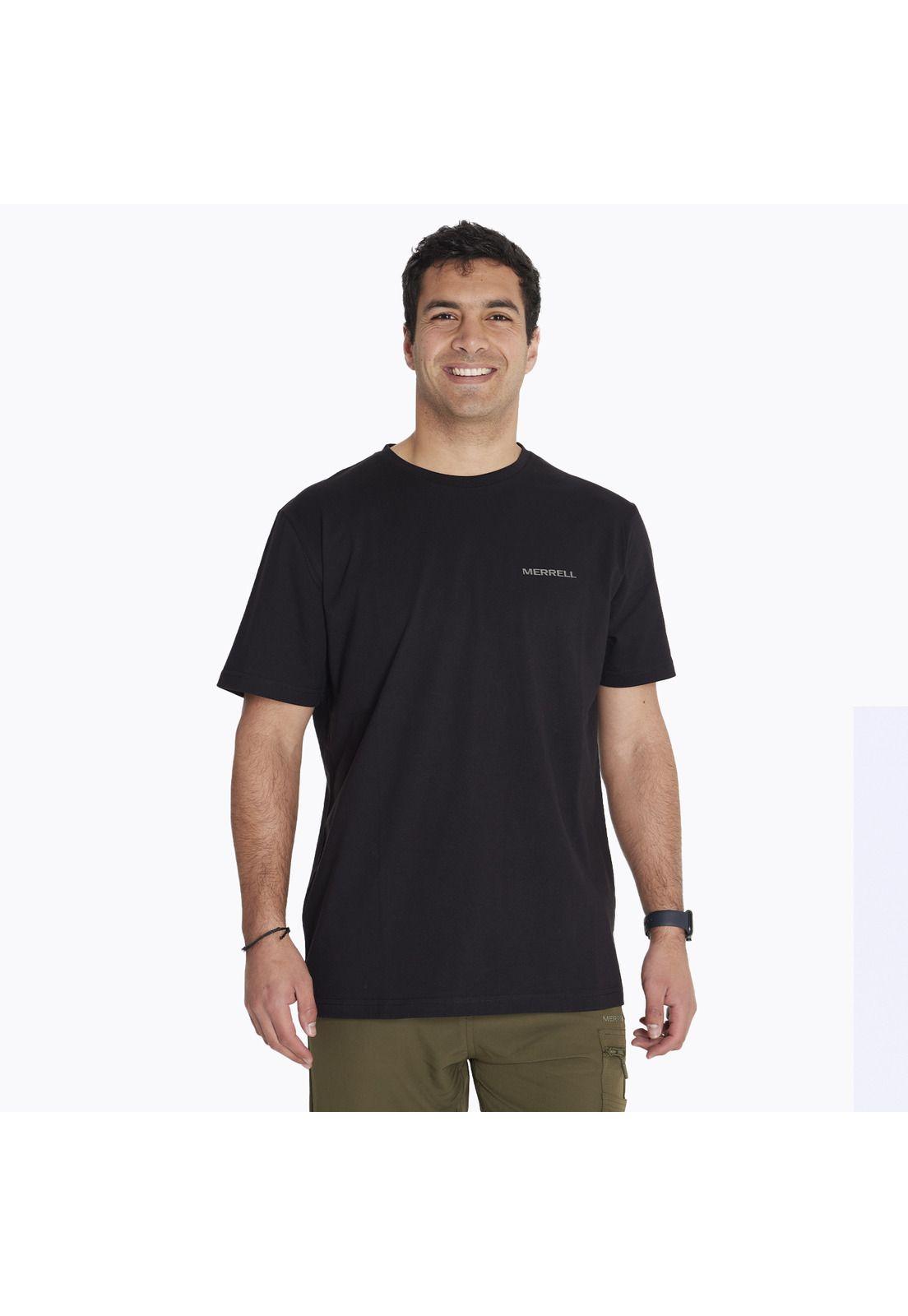 Polera M/C Logo Shirt Negro Hombre-0